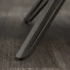 Drehbarer Design Stuhl EUPHORIA senfgelb Samt mit Armlehne Metallgestell schwarz