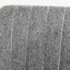Drehbarer Sessel LOUNGER grau Strukturstoff Metallgestell schwarz
