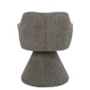 Drehbarer Stuhl AMBIENTO braun Strukturstoff 180° mit Auto-Return Polsterstuhl