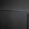 Drehbarer Stuhl PAPILLON schwarz Echtleder schwarzes Metallgestell mit Armlehne