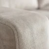 Ecksofa mit Schlaffunktion APARTMENT beidseitig aufbaubar champagner beige Samt inkl. Stauraum