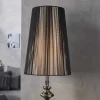 Edle Design Stehlampe LUCIE 160cm schwarz Barock Stil Stehleuchte