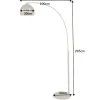 Elegante Bogenlampe LOUNGE DEAL 205cm gold Stehlampe