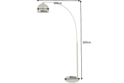 Elegante Bogenlampe LOUNGE DEAL 205cm gold Stehlampe