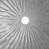 Elegante Design Hängeleuchte GLOW 70cm weiß silber Hängelampe