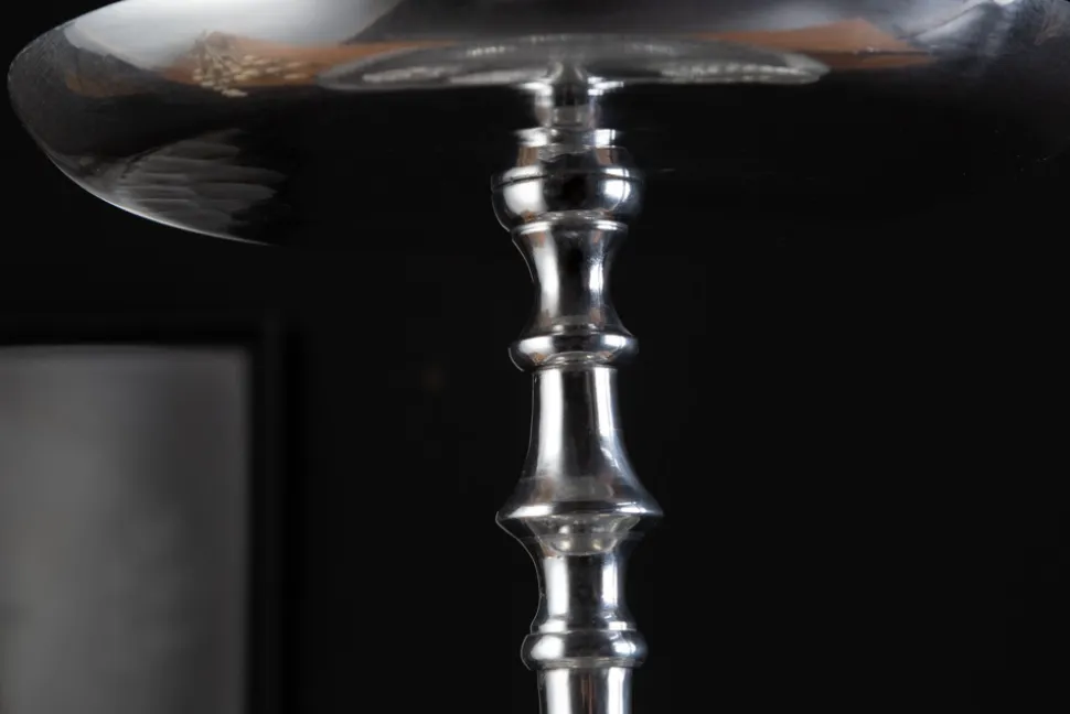 Elegante Etagere ORIENT 65cm silber im Wild Hammerschlag Design mit drei Etagen