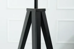 Elegante Stehlampe TRIPOD 145cm schwarz Retro Stehleuchte