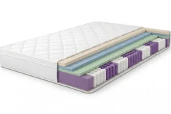 Ergonomische Boxspringmatratze CLOUD FLEX 160x200cm Tonnentaschenfederkern 7-Zonen