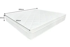 Ergonomische Boxspringmatratze CLOUD FLEX 160x200cm Tonnentaschenfederkern 7-Zonen