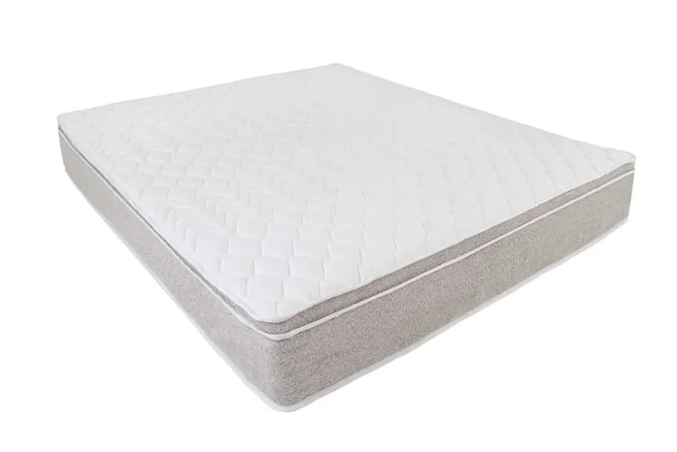 Ergonomische Boxspringmatratze CLOUD FLEX 180x200cm greige Tonnentaschenfederkern 9-Zonen