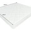 Ergonomische Matratze mit Topper CLOUD FLEX 160x200cm Tonnentaschenfederkern 7-Zonen