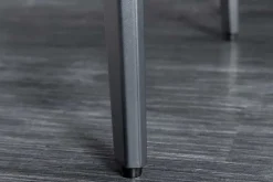 Esstisch MILANO 180cm weiß Marmor Keramik schwarzes Metallgestell