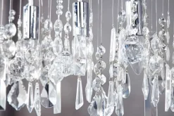 Extravagante Hängelampe DIAMONDS XL 120cm Kristall Lampe mit 9 Leuchten