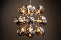 Extravagante Hängeleuchte GALAXY 72cm silber Hängelampe Modern Design