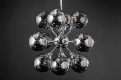 Extravagante Hängeleuchte GALAXY 72cm silber Hängelampe Modern Design