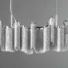 Extravagante Hängeleuchte ROYAL 120cm silber Hängelampe