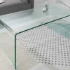 Extravaganter Glas Couchtisch FANTOME 110cm transparent