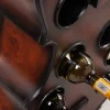Extravagantes Weinregal CELLO 133cm braun Tannenholz für 10 Flaschen