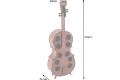 Extravagantes Weinregal CELLO 133cm braun Tannenholz für 10 Flaschen