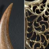 Extravagante Wanddekoration EXOTIC BULL 60cm gold Mangoholz Stierkopf