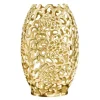 Filigrane Design Vase ABSTRACT LEAF gold 50cm Handarbeit