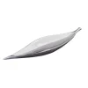 Handgearbeitete Deko Schale SILVER LEAF 40cm silber Aluminium