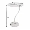 Handgearbeiteter Beistelltisch ABSTRACT LEAF 40cm silber