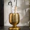 Handgearbeiteter Beistelltisch ORIENT 50cm gold Hammerschlag Design