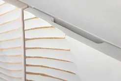 Handgearbeitetes Sideboard GOLDEN SUNSET 180cm weiß gold Mangoholz Metallbeine