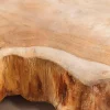 Handgefertigte Hängeleuchte HYPNOTIC 50cm natur Longan Massivholz