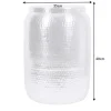 Handgefertigter Beistelltisch ORIENT STORAGE 50cm silber Hammerschlag Design mit Stauraum rund