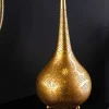 Handgefertigte Stehlampe ORIENT LIVING 50cm gold Eisen Tropfenform