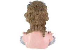 Handgefertigte Tischlampe LADY 60cm mehrfarbig Büste mit Lampenkugel