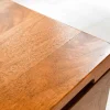 Höhenverstellbarer Couchtisch FACTORY LIFTUP 80cm Mangoholz massiv mit Stauraum Metall
