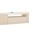 Hängendes TV-Board LOFT 160cm natur grau beige greige drei Fächer mit Schublade
