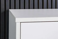Hängendes TV-Board LOFT 150cm weiß natur fünf Fächer mit Schublade