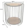 Industrial Beistelltisch TRUE ELEMENTS 50cm natur Akazie Massivholz