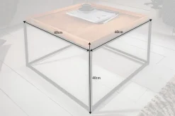 Industrial Couchtisch ELEMENTS 60cm Eiche natur abnehmbares Tablett