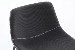 Industrial Design Stuhl DJANGO grau Cord mit Metallgestell