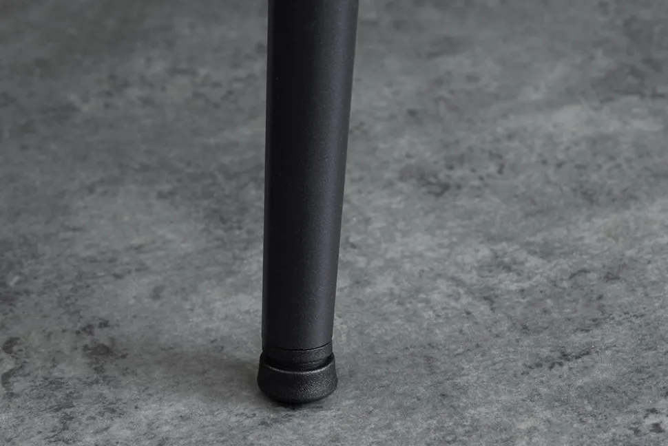 Industrial Esstisch APARTMENT 140cm grau Beton-Design schwarzes Metallgestell