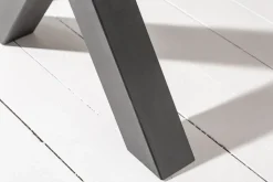 Industrial Esstisch MONTREAL 180cm natur schwarz Eichenholz-Design X-Gestell