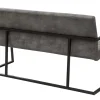 Industrial Freischwinger Bank LOFT 160cm vintage grau mit Armlehne