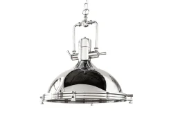 Industrial Hängelampe INDUSTRIAL 45cm silber Chrom Designklassiker