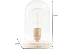 Industrial Tischlampe EDISON 22cm Glühbirne Tischleuchte