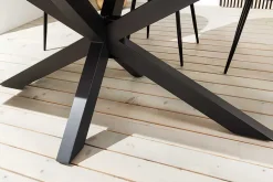 In- und Outdoor Esstisch GALAXIE 200cm anthrazit Keramik Aluminium wetterfest