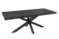 In- und Outdoor Esstisch GALAXIE 200cm anthrazit Keramik Aluminium wetterfest