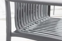 In- und Outdoor Stuhl STUDIO ITALIA anthrazit stapelbar wetterfest Gartenstuhl