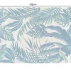 In- und Outdoor Teppich LEAF 180x120cm grün blau Blätter-Design Läufer wetterfest