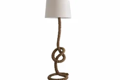 Maritime Stehlampe SEVEN SEAS 158cm Seil-Stehleuchte Leinenschirm