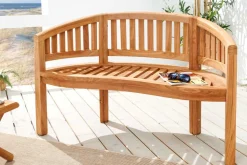 Massive Gartenbank EMPIRE TEAK 120cm natur Teakholz
